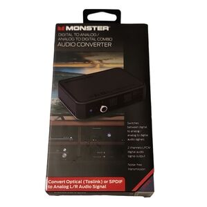 Monster Digital‎ To Analog / Analog To Digital Combo Audio Converter